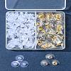 Brass Bullet Clutch Bullet Clutch Earring Backs with Pad KK-FS0001-43-8
