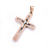 304 Stainless Steel Pendants STAS-O108-67-3