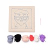 Boy with Glasses Punch Embroidery Supplies Kit LS-DIY-H155-01-2