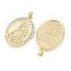 Brass Micro Pave Clear Cubic Zirconia Pendants KK-L275-59G-02-2