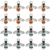 SUNNYCLUE 40Pcs 2 Colors Alloy Enamel Pendants FIND-SC0007-61-1