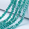 Electroplate Glass Beads Strands EGLA-A044-T1mm-B18-1