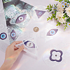 6Pcs Colorful Suncatcher Rainbow Prism Electrostatic Glass Stickers DIY-WH0409-69D-3