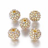 Alloy Rhinestone Beads RB-A034-10mm-A28G-1