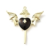 Alloy Black Enamel Gothic Style Pendants PALLOY-R157-06G-05B-1