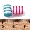 Opaque Stripe Resin Beads RE-CBA0A57-11-3