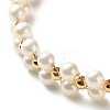 Round Shell Pearl Beaded Bracelets BJEW-TA00008-4