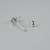 304 Stainless Steel Fish Bone Straight Barbell 15 Gauge Piercing Tongue Rings for Women Men FS-WG89F3B-01-3