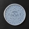 Halloween Theme Silicone Cup Mat Molds DIY-E066-01-4