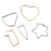 Iron Hoop Earrings EJEW-TA0010-07-2