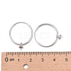 925 Sterling Silver Hoop Earring Findings X-STER-I016-069P-4