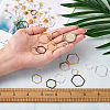 Craftdady 120Pcs 12 Style Alloy Linking Rings FIND-CD0001-01-7