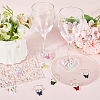 Brass Wine Glass Charms AJEW-SC0002-47-4