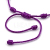 Adjustable Nylon Threads Braided Bracelets BJEW-JB05398-M-4