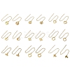 Golden 304 Stainless Steel Dangle Stud Earrings EJEW-F333-01G-1
