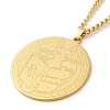 304 Stainlessa Steel Curb Chain Pendant Necklaces LS-NJEW-H034-07G-1