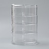 Rotatable 4-Layer Plastic Jewelry Storage Box AJEW-H109-01-2