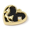 Alloy with Rhinestone Pendants ALRI-U001-03A-G-2