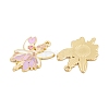 Rack Plating Alloy Enamel Pendants X-FIND-A040-08D-01G-2