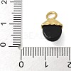 Dyed Black Synthetic Turquoise Pendants STAS-L277-07G-02-3