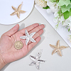 4Pcs 2 Colors Zinc Alloy Hair Barrettes PHAR-SP0001-24-3