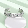 304 Stainless Steel Rhinestone Cuff Bangles for Women BJEW-R026-01P-2