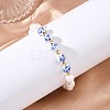 Natural Cultured Freshwater Pearl & Handmade Porcelain & Non-magnetic Synthetic Hematite Beaded Bracelets for Women BJEW-JB13964-2