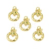 Brass Micro Pave Cubic Zirconia Bird Pendants KK-E068-VB004-4
