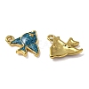 304 Stainless Steel Enamel Pendants STAS-D369-21G-2