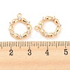 Brass Micro Pave Cubic Zirconia Pendants LS-X-KK-E090-21G-3