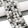 Natural Rainbow Moonstone Beads Strands G-Q1001-A05-03-01-1