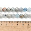 Natural Aquamarine Beads Strands G-F591-29A-8mm-02-5