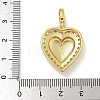 Rack Plating Brass Micro Pave Cubic Zirconia Pendants KK-I718-19D-G-3