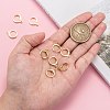 Brass Huggie Hoop Earring Findings X-KK-L179-04G-A-7