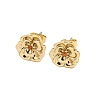 Brass Micro Pave Cubic Zirconia Ear Studs EJEW-P283-01G-01-1
