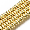 Electroplate Non-magnetic Synthetic Hematite Bead Strands X-G-Q465-19G-1