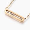 304 Stainless Steel Pendant Necklaces NJEW-P206-20G-3