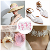 Flower Polyester Eyelash Lace Trim Ribbon OCOR-WH20003-03B-01-5
