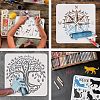 Plastic Reusable Drawing Painting Stencils Templates DIY-WH0172-885-4