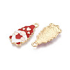 Christmas Alloy Enamel Pendants ENAM-T024-21A-G-2