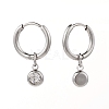 304 Stainless Steel Huggie Hoop Earrings EJEW-JE04449-02-2