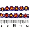 Handmade Millefiori Glass Beads Strands LAMP-N024-21-4
