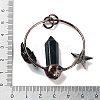 Natural Mixed Stone Faceted Pointed Bullet Big Pendants G-A221-01-4
