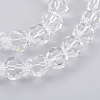 Imitation Austrian Crystal Bead Strands G-M181-10mm-01A-3