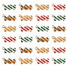 40Pcs 4 Colors Light Gold Plated Alloy Pendants ENAM-CJ0002-77-1