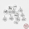 Anti-Tarnish Rhodium Plated 925 Sterling Silver Pendant Bails STER-E050-08P-3