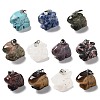 Natural & Synthetic Mixed Gemstone Pendants G-B068-09P-1