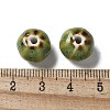 Vintage Porcelain Pumpkin Beads PORC-L080-H13-3