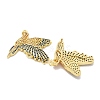 Rack Plating Brass Micro Pave Cubic Zirconia Pendants KK-K293-32G-2