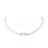 Plastic Imitation Keshi Pearl & Round Glass Seed Beaded Necklaces for Women NJEW-JN05462-2